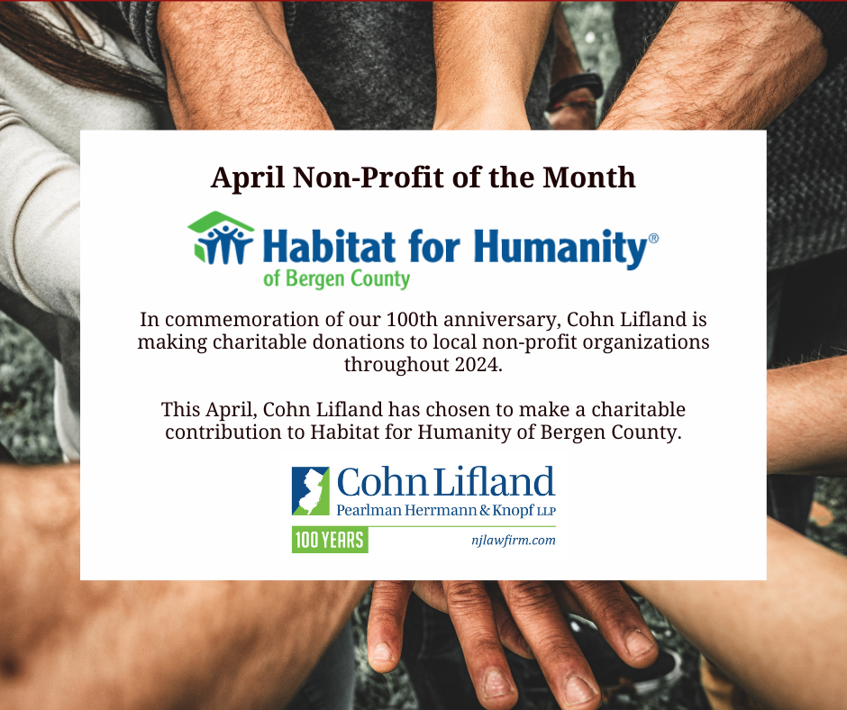 Cohn Lifland Celebrates Habitat for Humanity of Bergen County